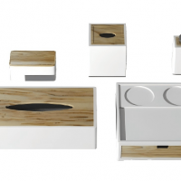 Acrylic Accessories Set Bamboo